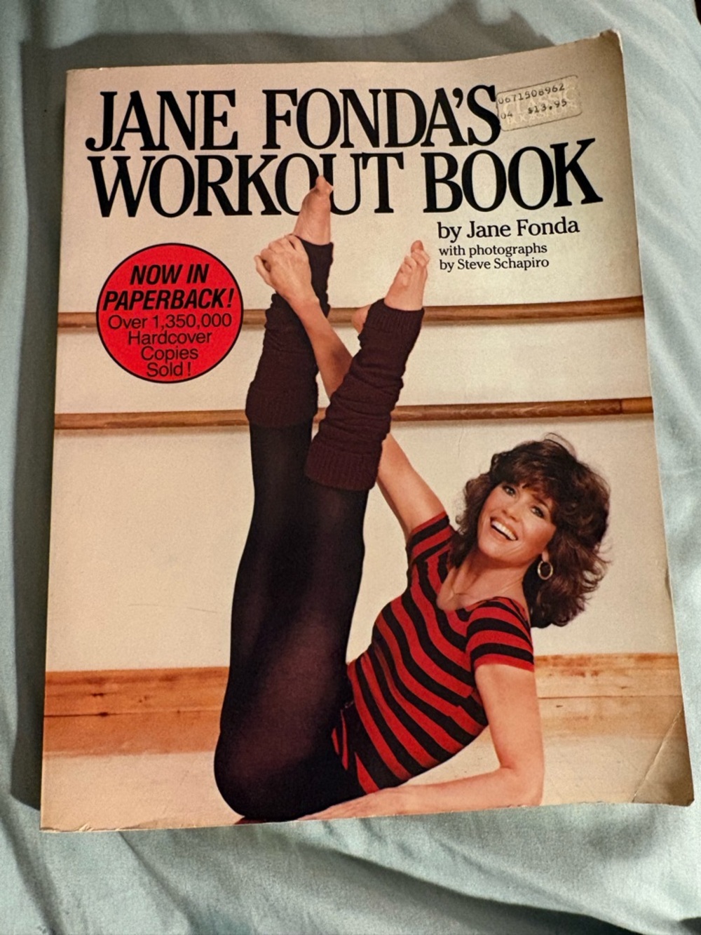Vintage Jane Fonda's Workout Book - by Jane Fonda - 1981